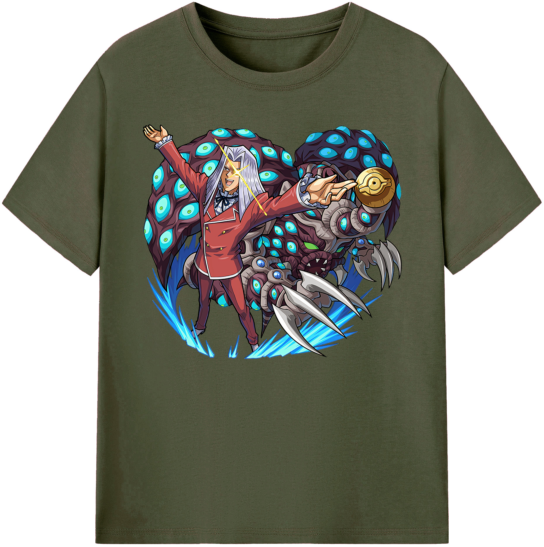 （画像用） 遊☆戯☆王 Yu-Gi-Oh! 綿100％ メンズ半袖Tシャツ｜肌触りやわらか＆通気性